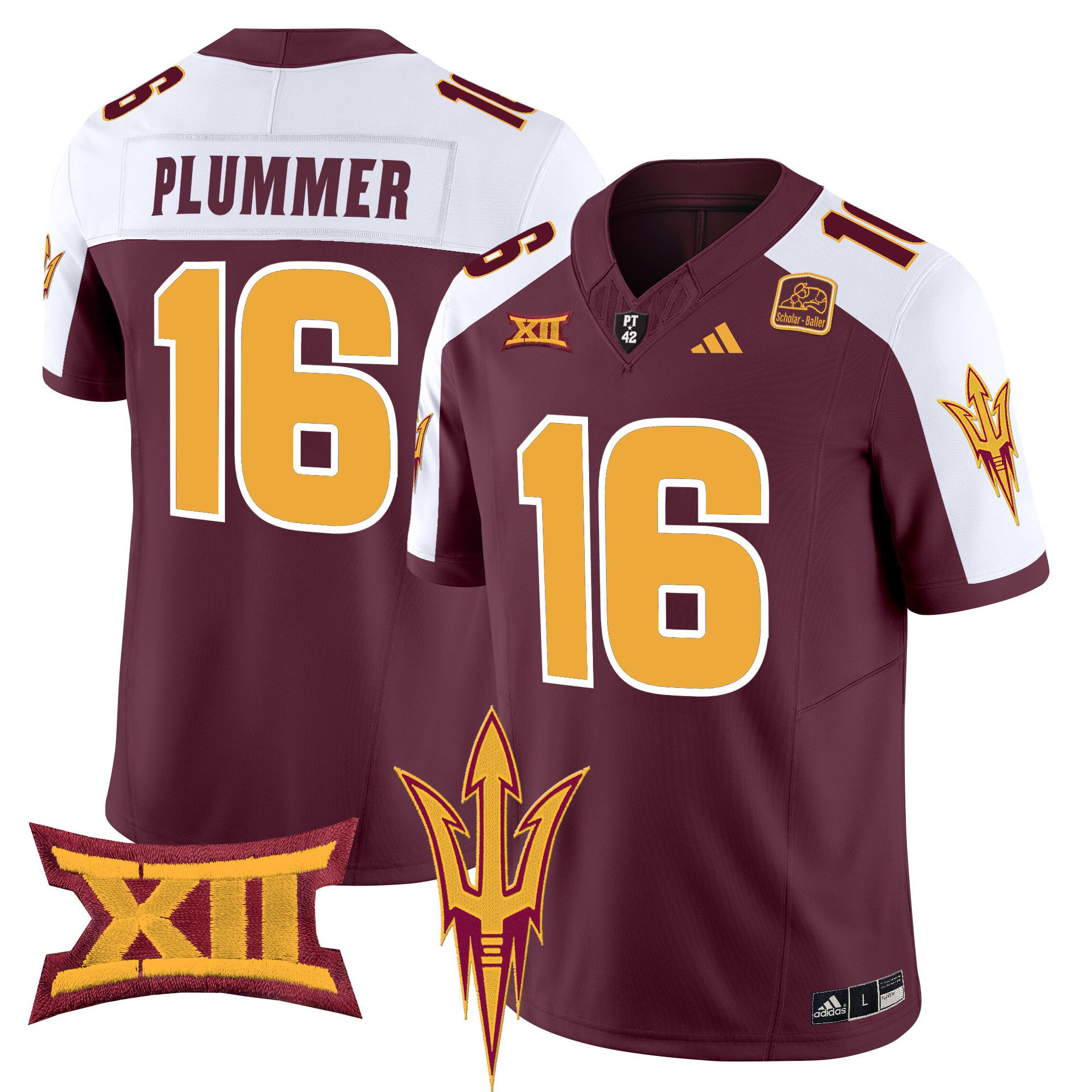 Men Arizona State Sun Devils #16 Plummer Red 2024 Vapor Limited NCAA Jersey->ncaa teams->NCAA Jersey